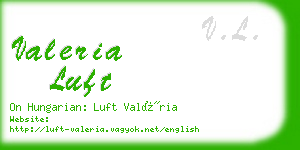 valeria luft business card